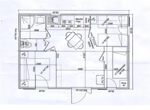 Chalet Crl 36M² - 3 Chambres - Terrasse Couverte