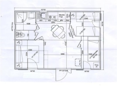 CRL chalet, 36m² - 3 bedrooms - covered terrace — 8