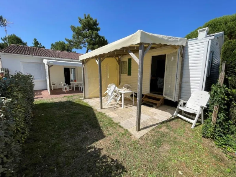Mobil Home 21M² - 2 Chambres - Dallage + Tonnelle