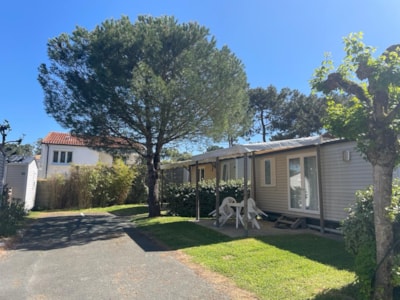 26m² mobile home - 2 bedrooms - paved area + gazebo — 3