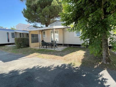 26m² mobile home - 2 bedrooms - paved area + gazebo — 4