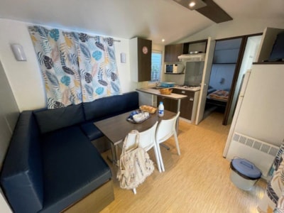 26m² mobile home - 2 bedrooms - paved area + gazebo — 6