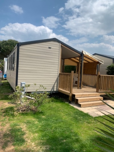 Mobile home 28-30m² - 2 bedrooms - covered wooden terrace — 4