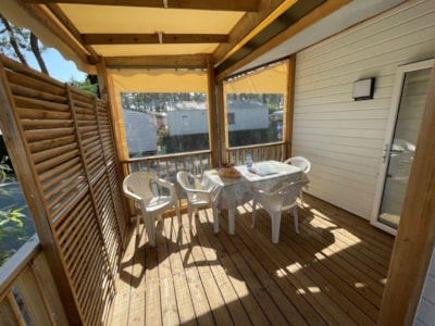 Mobile home 28-30m² - 2 bedrooms - covered wooden terrace — 5
