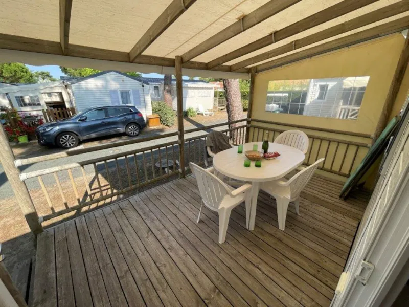 Mobil Home 28-30M² - 2 Chambres - Terrasse Bois Couverte
