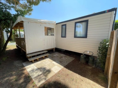 Mobile home 32-35m² - 3 bedrooms - covered wooden terrace — 3
