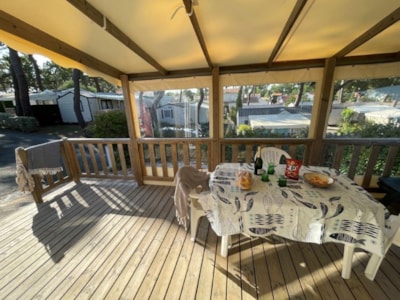 Mobile home 32-35m² - 3 bedrooms - covered wooden terrace — 5