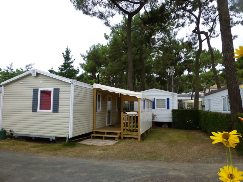 Mobil Home 28-30M² - 2 Chambres - Terrasse Bois Couverte