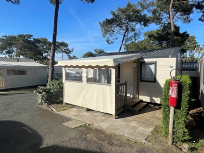 21m² mobile home - 1 bedroom - Covered wooden terrace — 5
