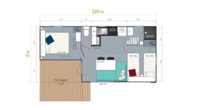 Mobile-home Loggia