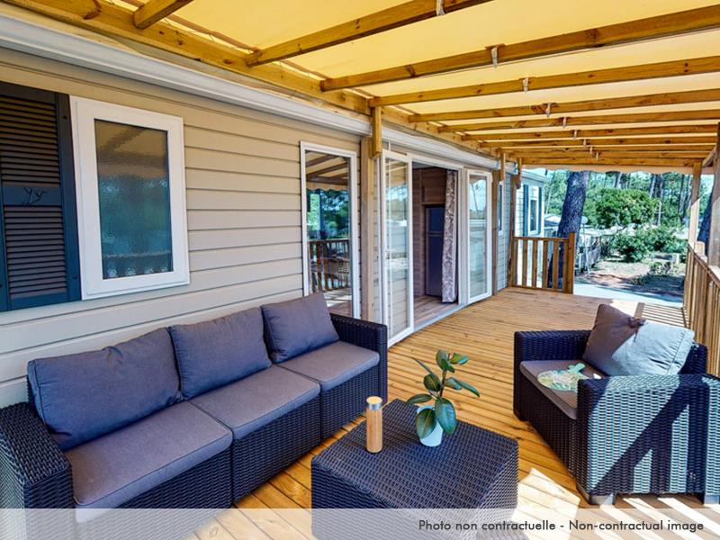 Mietunterkunft - Mobilheim Excellence 3 Schlafzimmer Terrasse Und Klimaanlage - Siblu – Les Rives de Condrieu
