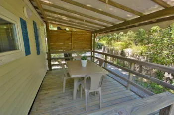 Mietunterkunft - Mobilheim 1. Generation (2 Zimmer) - Camping Les Cent Chênes