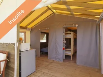Mietunterkunft - Holzhütte Robinson (2 Zimmer) - 5. Person (Kind Unter 10 Jahren) - Camping Les Cent Chênes