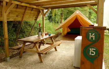 Mietunterkunft - Bungalow Trek Double - Camping Ushuaïa Villages de Pont Calleck