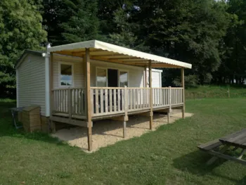 Mietunterkunft - Mobilheim Prairie - Camping Ushuaïa Villages de Pont Calleck