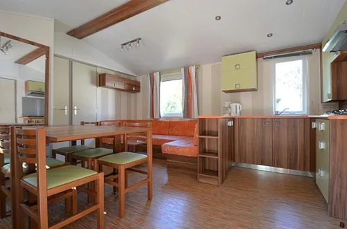 Mietunterkunft - Mobilheim 35M² - 3 Schlafzimmer - image n°3 - Camping L'Ardéchois