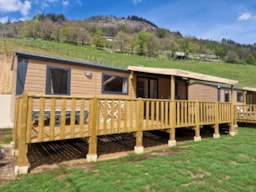 Accommodation - Mobil-Home Luxe - 35 M² - 3 Chambres - 6 Personnes - Camping L'Ardéchois