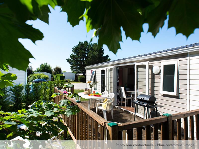 Location - Mobil Home Excellence 2 Chambres Terrasse Et Climatisation - Camping Les Dunes de Contis