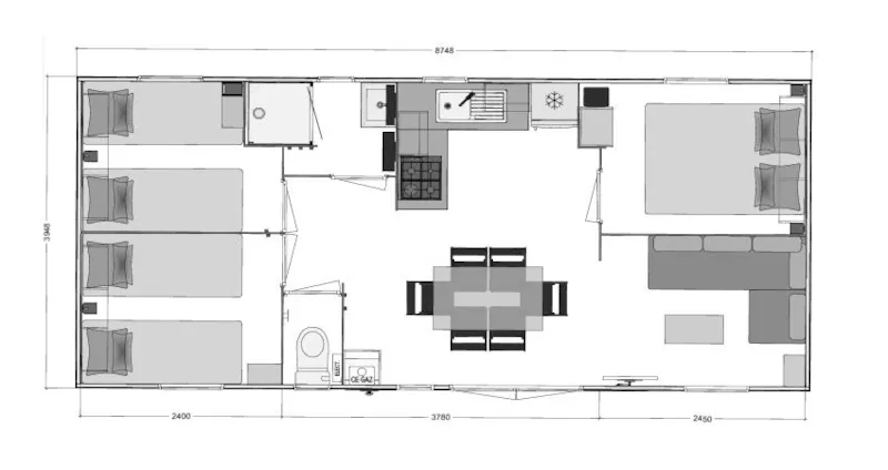 Bermudes Trio Grand Confort - 33 M² - 3 Ch