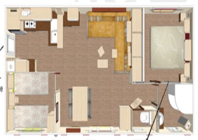 Standard Mobile Home - 27 m² - 2 Bedrooms — 3