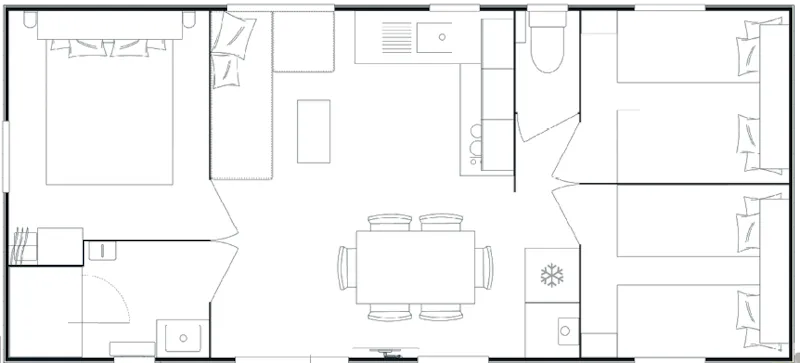 Toscane Trio Premium - 33 M² - 3 Ch