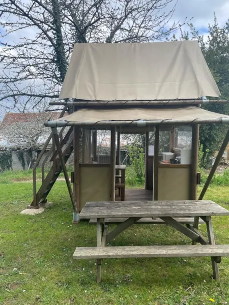 Location - Cabane Duplex - 2 Lit Simples - Camping La Roussie