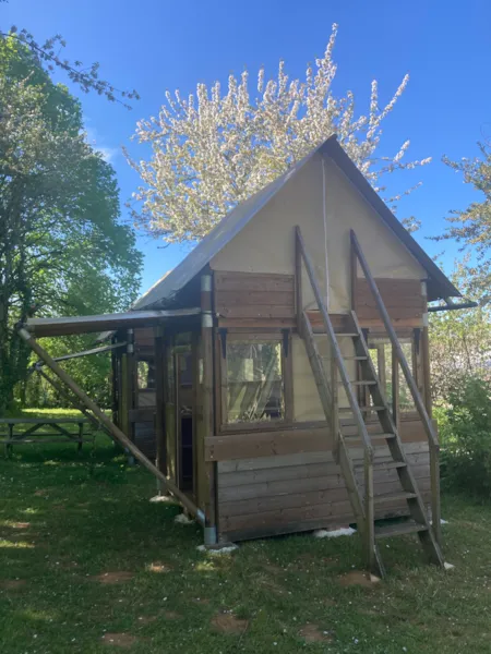 Location - Cabane Duplex - 2 Lit Simples - Camping La Roussie