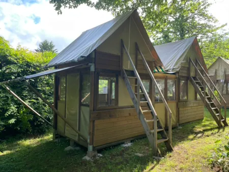 Location - Cabane Duplex - 2 Chambres - Camping La Roussie