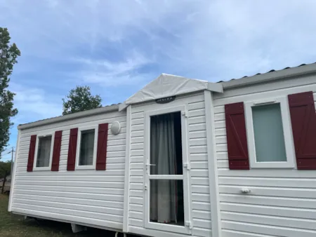 Location - Mobilhome 3 Chambres - Tv - Terrasse Clôturée - Camping La Roussie