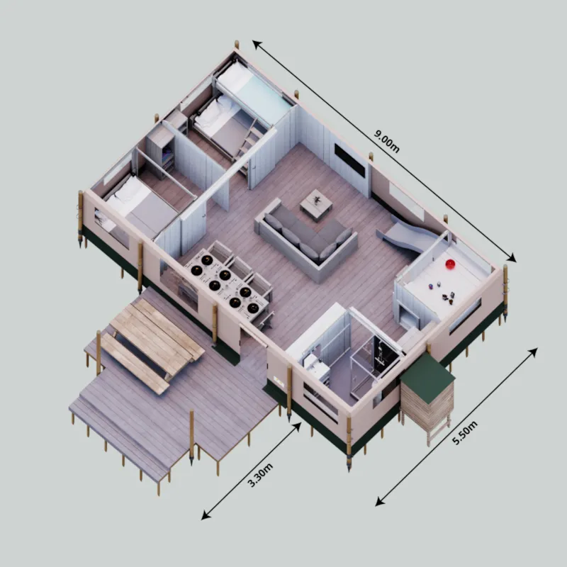Safarilodge Deluxe Lézard