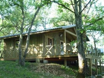 Mietunterkunft - Wooden Cabin 40M² D - 2 Zimmer - Le Château de Termes