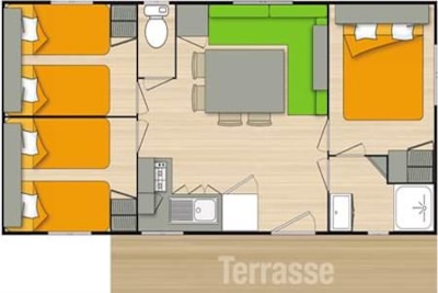 Mobile-home Confort 3 bedrooms — 3