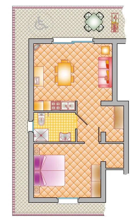 Appartement 2 Pièces 45M²