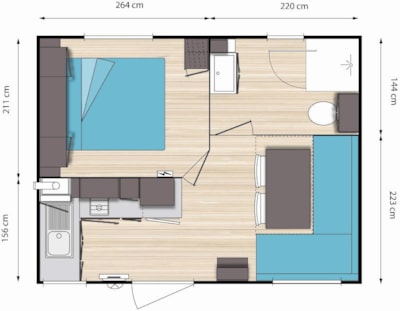 Mobile-home Confort Duo Provence