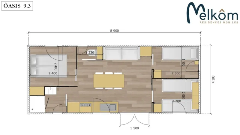 Cottage Privilège Oasis 3 Chambres