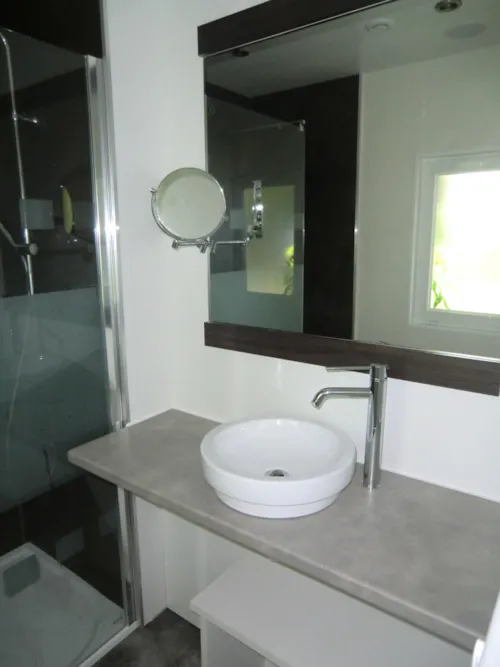 Bedroom - Suite Zen - 1 Bedroom - image n°6 - Camping Parc de la Dranse