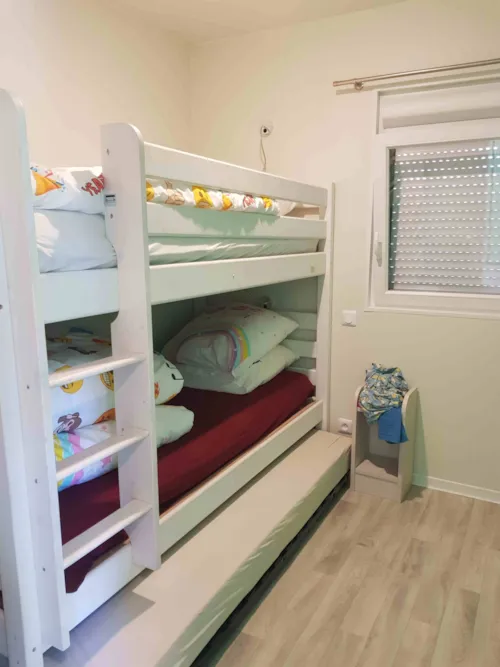 Mietunterkunft - Luxus-Ferienhaus 3 Schlafzimmer 1 Badezimmer - image n°7 - Camping Parc de la Dranse