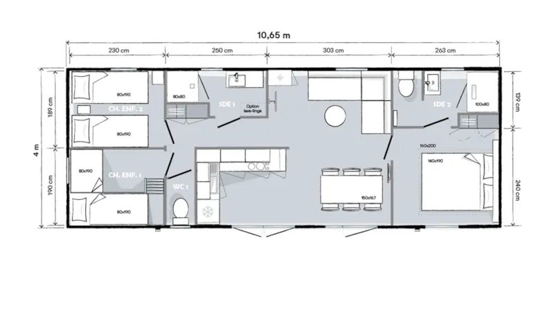 Mobil-Home Prestige - 40M² | Clim | Resident