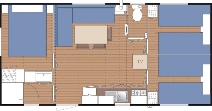 Mobil-Home Confort 3 Plus - 30 M²