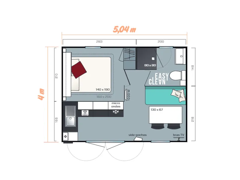 Mobil-Home Duo - 20M²