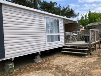 Mietunterkunft - Mobilheim Wohlfühlbereich 2 Schlafzimmer 26 M² 3 Betten Kinderzimmer - Plein Air Locations - camping Les Tamaris