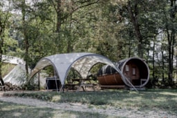 Accommodation - Glamping Barrel - Camping L'Orangerie de Beauregard