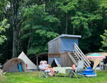 Mietunterkunft - Glamping Hutte - Camping L'Orangerie de Beauregard