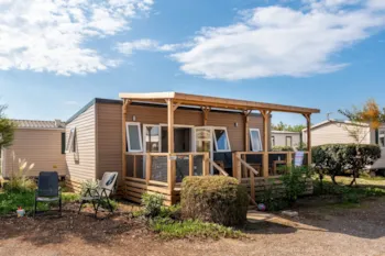 Mietunterkunft - Mobilheim Premium 32M² | 3 Schlafzimmer | Terrasse Lounge | Klimaanlage - Homair - Domaine du Clarys