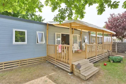 Mobil-Home Comfort 30M² | 2 Chambres | Terrasse Surélevée | Climatisation