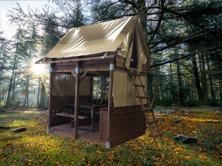 Mietunterkunft - Holzhütte Cévenole - Camping Hello Soleil