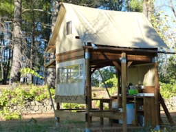 Accommodation - Cabin Cévenole - Camping Hello Soleil