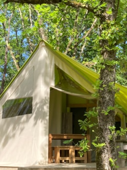 Accommodation - Tente Lodge Toilés Structure Bois - Les Bois de Prayssac