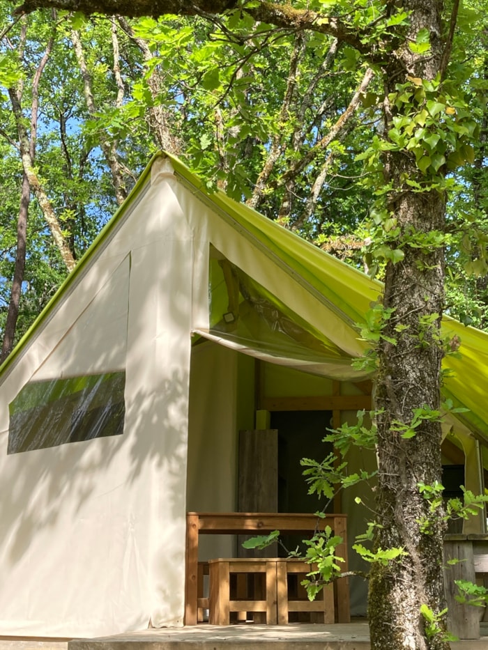 Tente Lodge Toilés Structure Bois