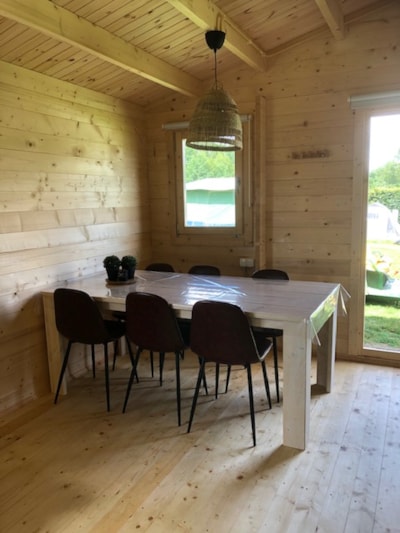 wooden cottage